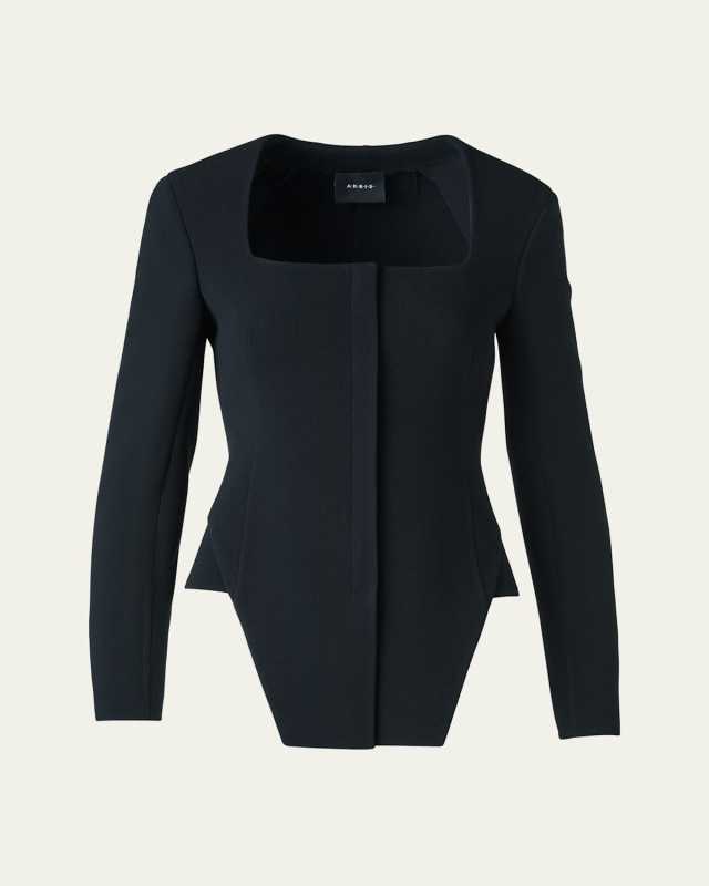 Desiree Double-Face Trapezoid Jacket